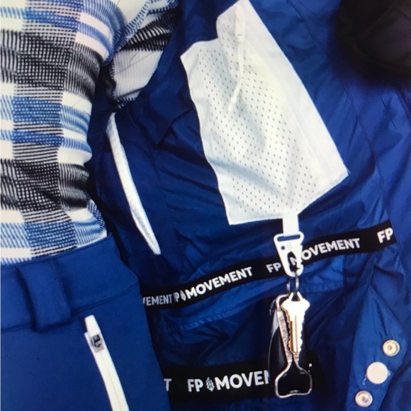 Nwt $498 xs Free people 0 2 blue ski prepped jacket short parka coat snow winter - Picture 3 of 3